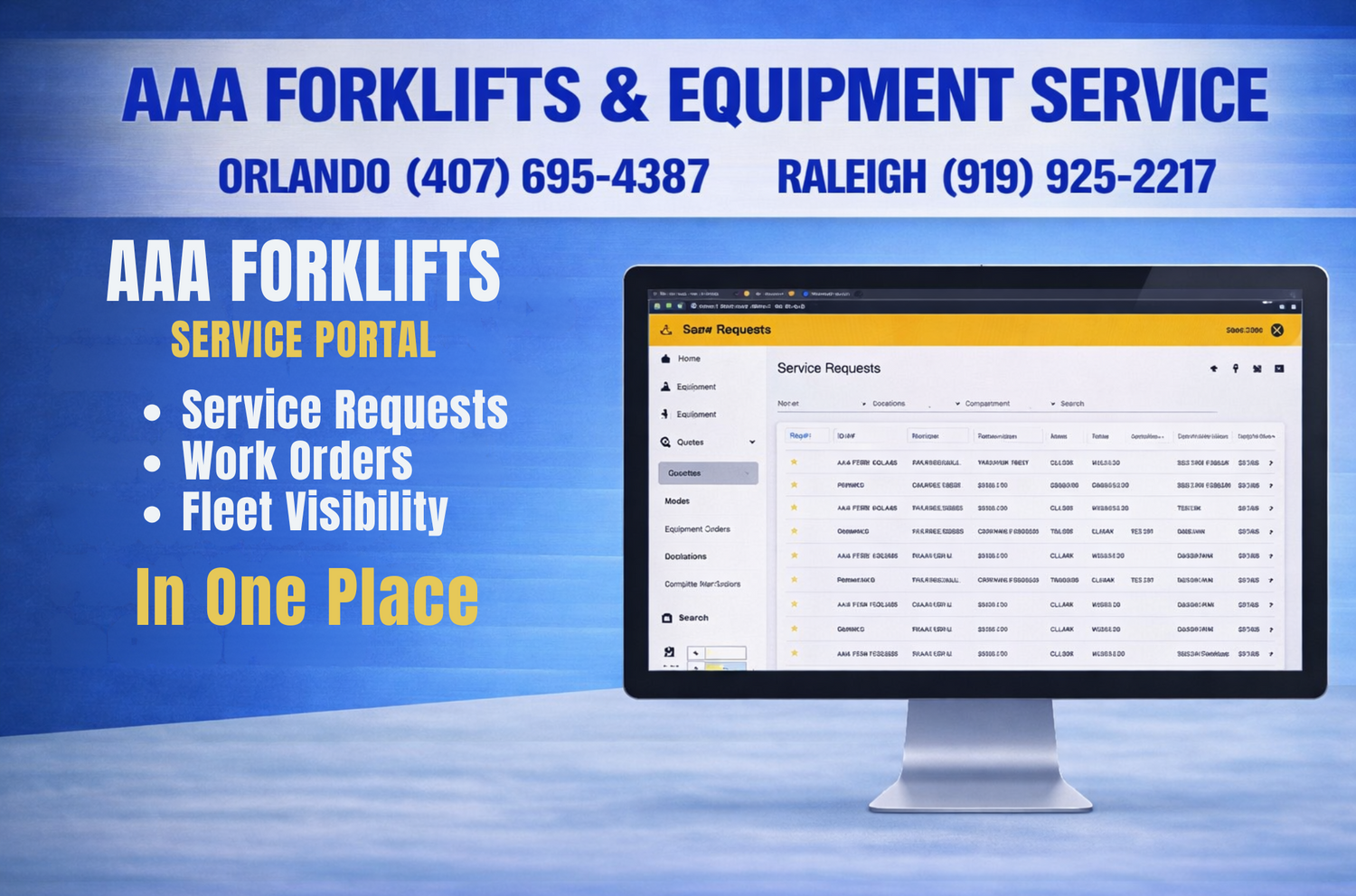 How the AAA Forklifts Service Portal Makes Service Easier