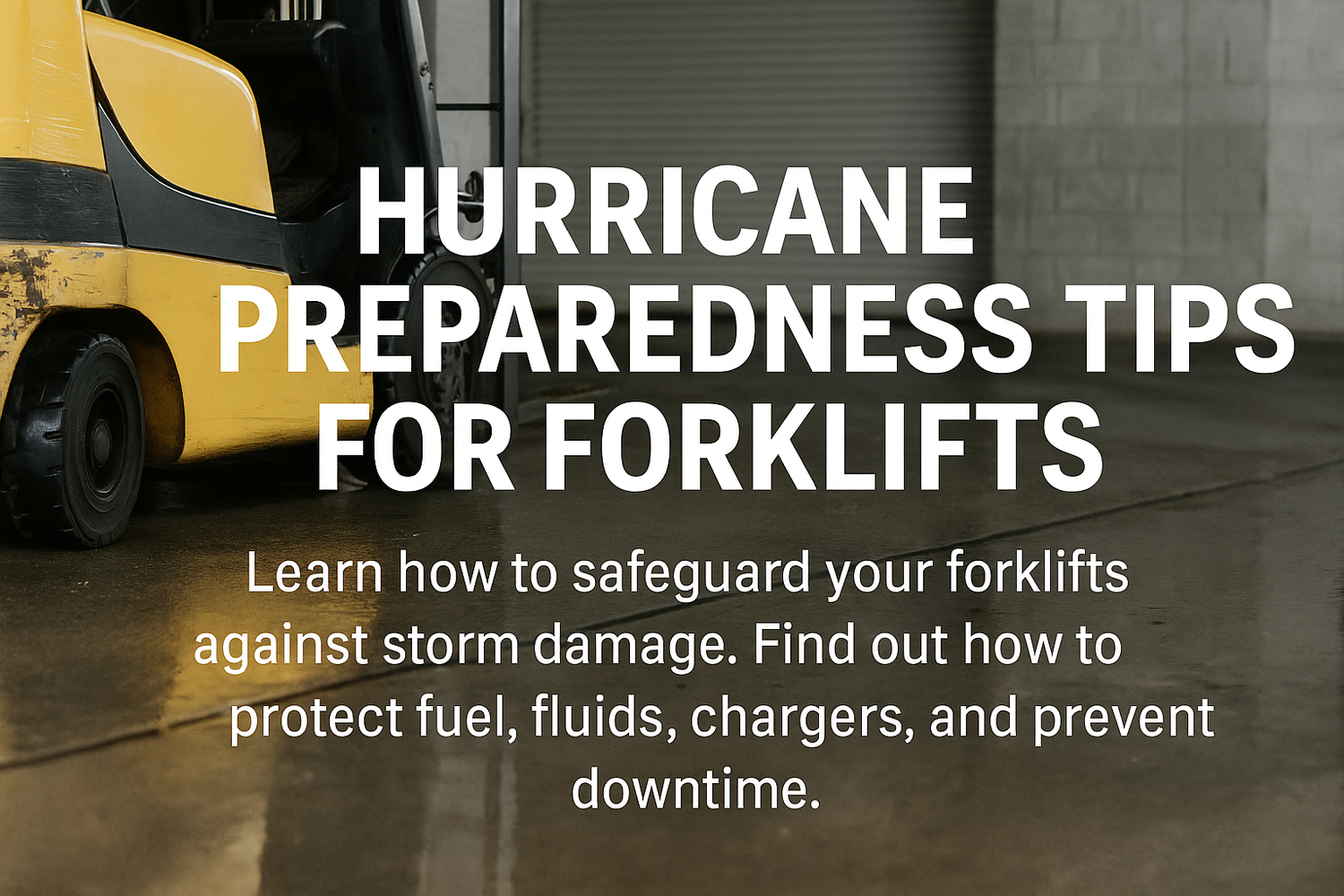 Forklift Hurricane Tips