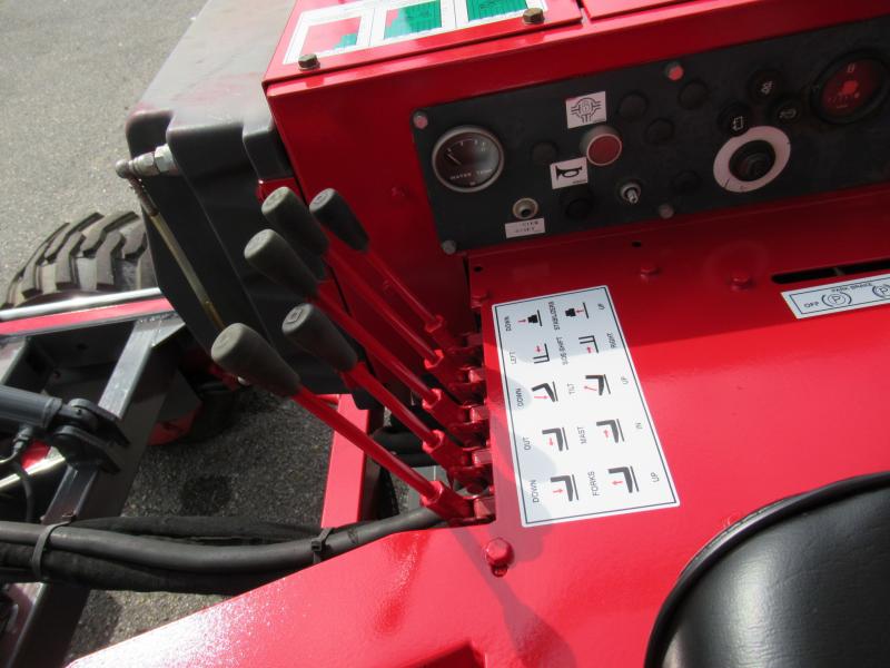 2005 Moffett M5500 Piggyback Truck-Mounted Rough Terrain Forklift w/ Sideshift