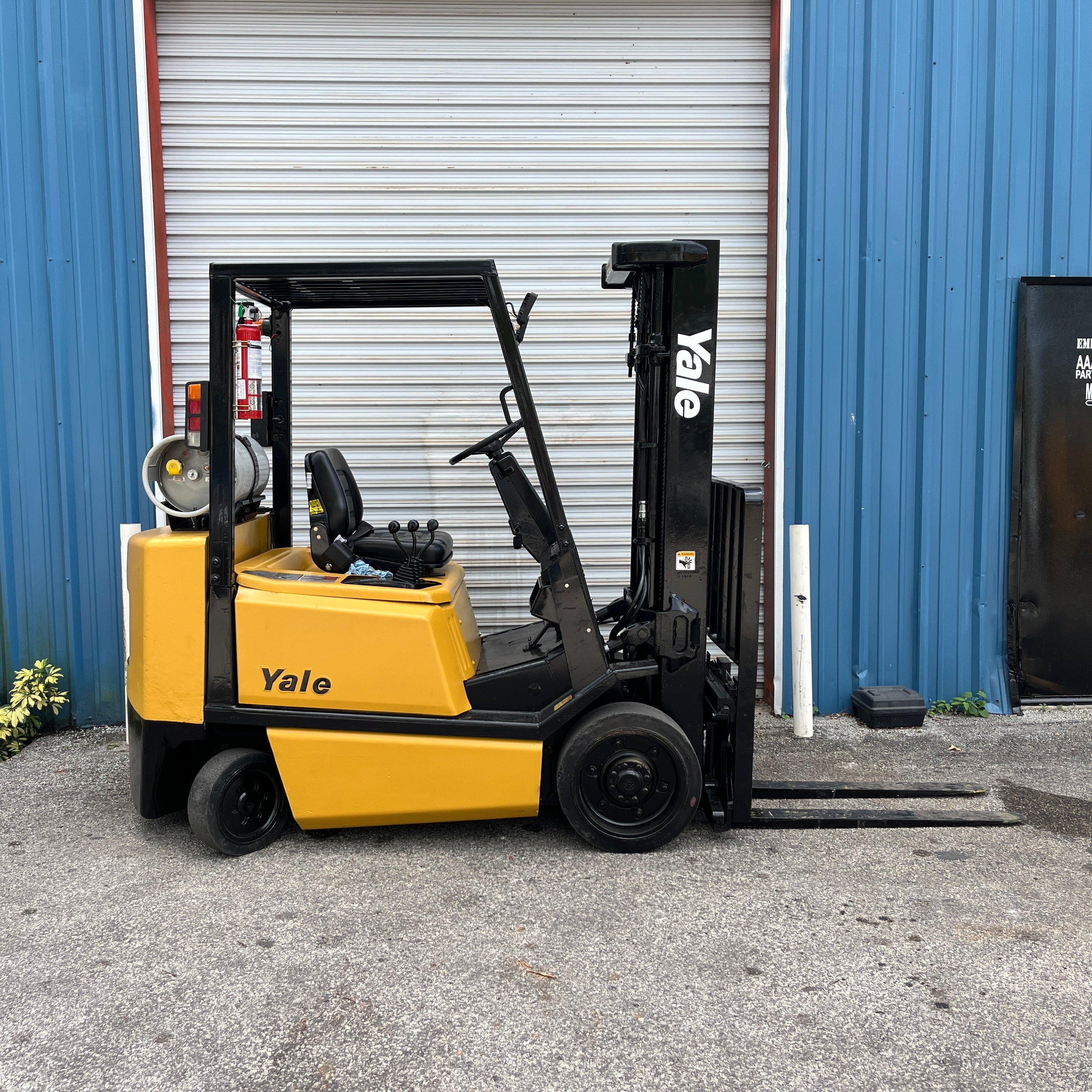 2002 Yale GLC050RG 5,000 lb. LPG Forklift w/ Sideshift 194"H
