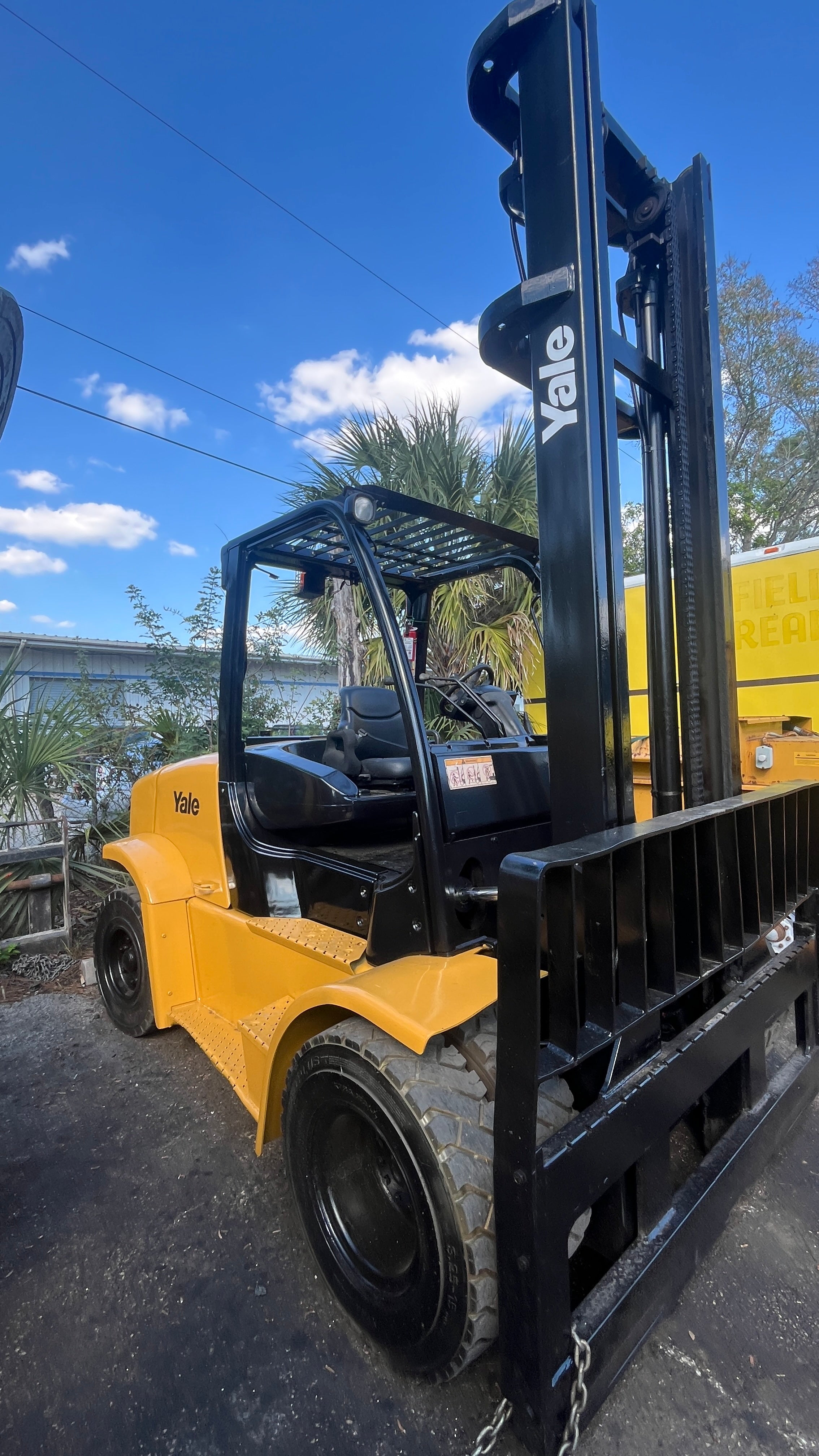 REFURBISHED 2008 Yale GDP155VX 15,500 lb. Diesel Forklift w/ Sideshift & Dual Wheel 212.6"H