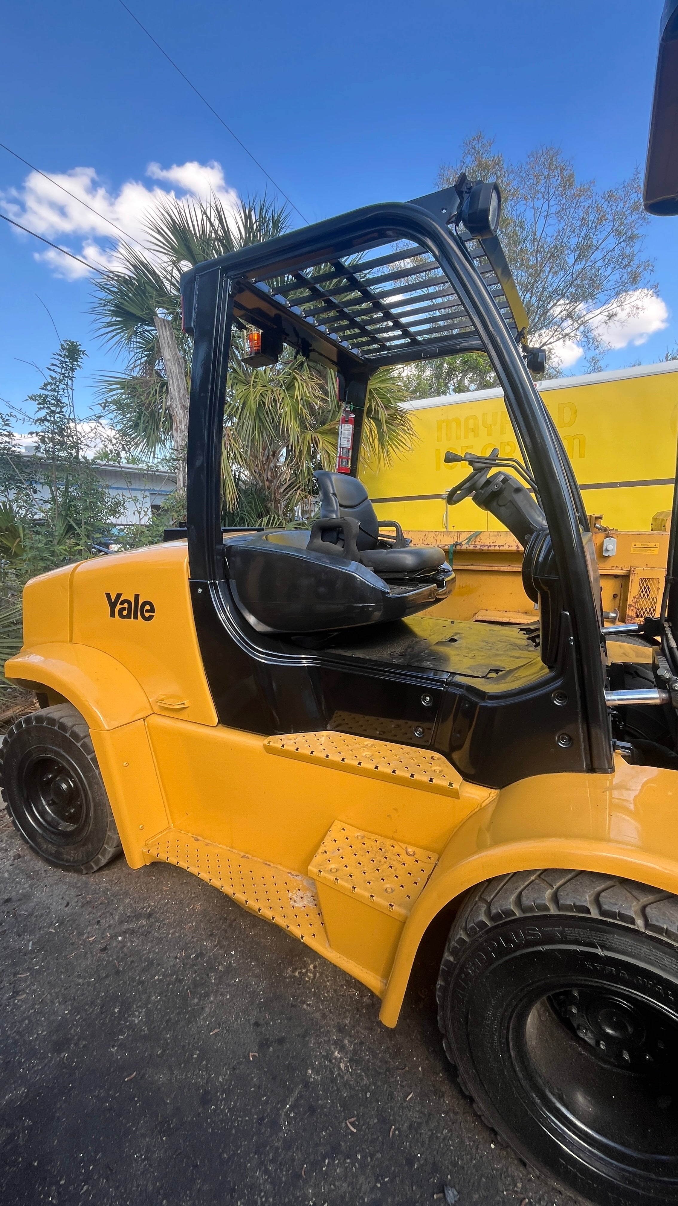 REFURBISHED 2008 Yale GDP155VX 15,500 lb. Diesel Forklift w/ Sideshift & Dual Wheel 212.6"H
