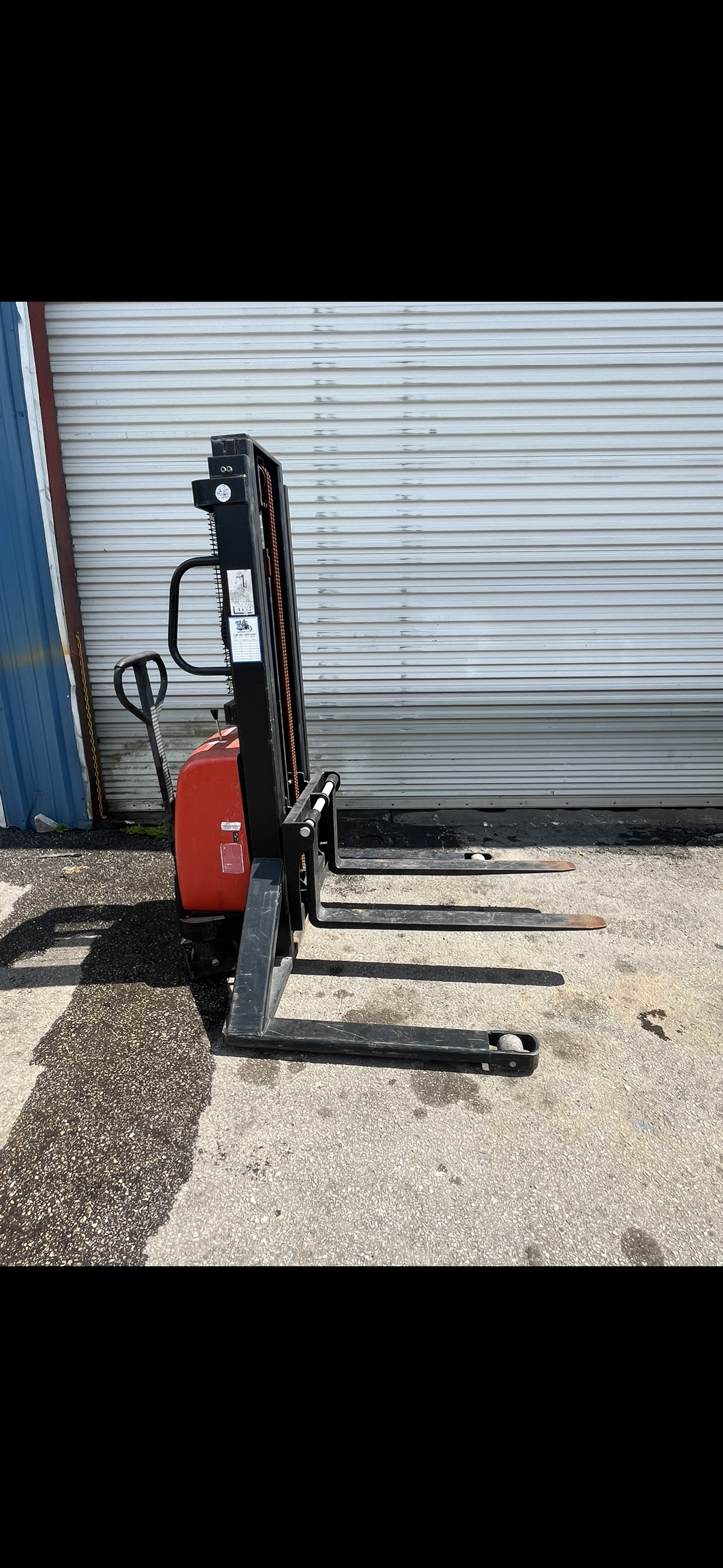 KopaLift 2000 lb. Electric Walkie Stacker Forklift 12v 98" NEW BATTERY