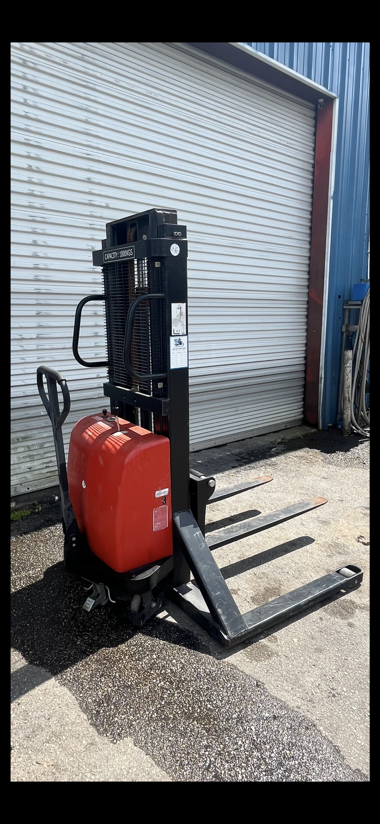 KopaLift 2000 lb. Electric Walkie Stacker Forklift 12v 98" NEW BATTERY