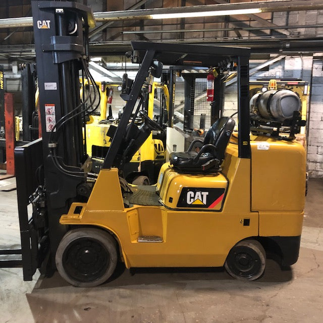 2003 Caterpillar GC45KSWB 9000 lb. LPG Forklift w/ Sideshift 209"H