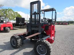 2013 Moffett M55.4 Piggyback Truck-Mounted Rough Terrain 4-Way Forklift w/ Sideshift