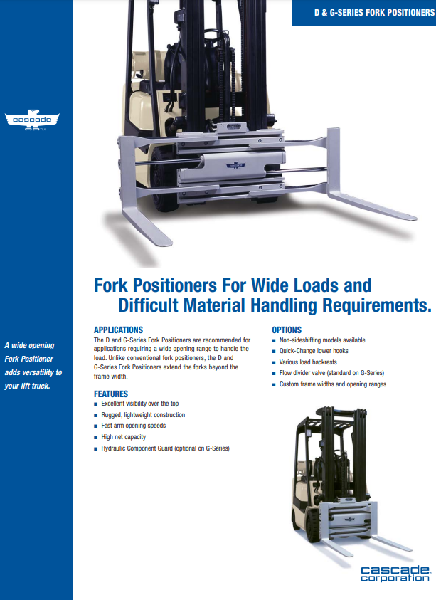 Refurbished Cascade 70D-FPS Rotating Fork Positioner Clamp Attachment Class III 3