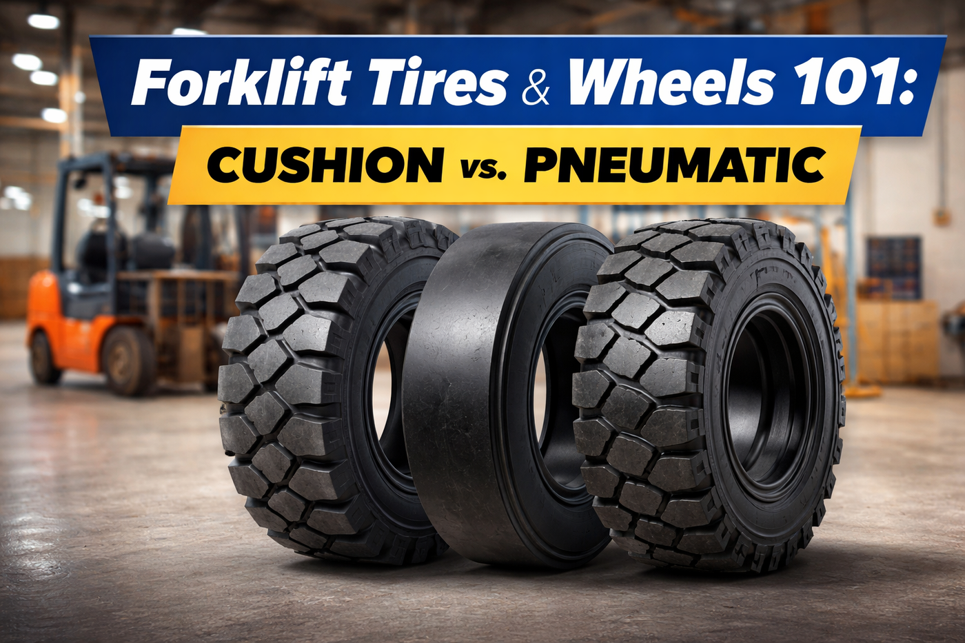 Forklift Tires & Wheels 101: Cushion vs Pneumatic | AAA Forklifts
