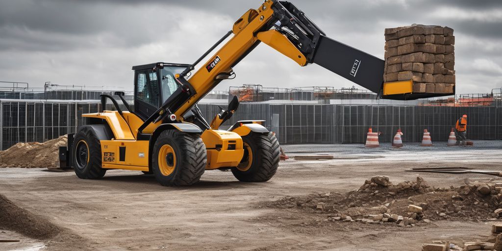 telehandler forklift construction site