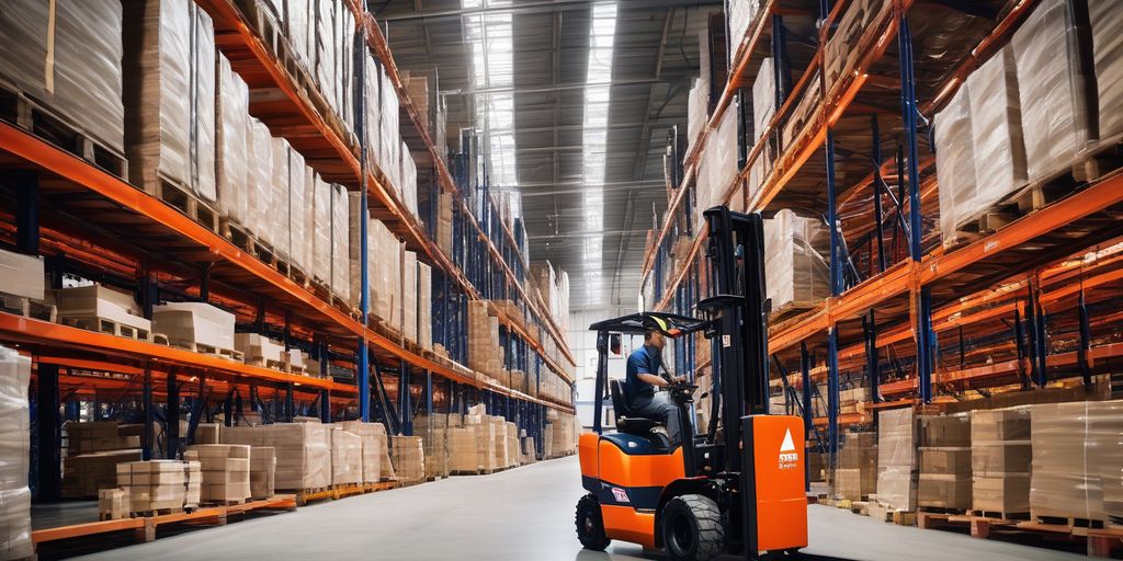 used forklift inspection in warehouse