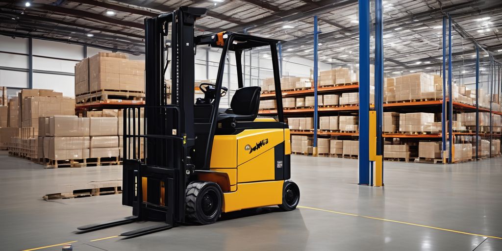 forklift pedestrian detection system in warehouse
