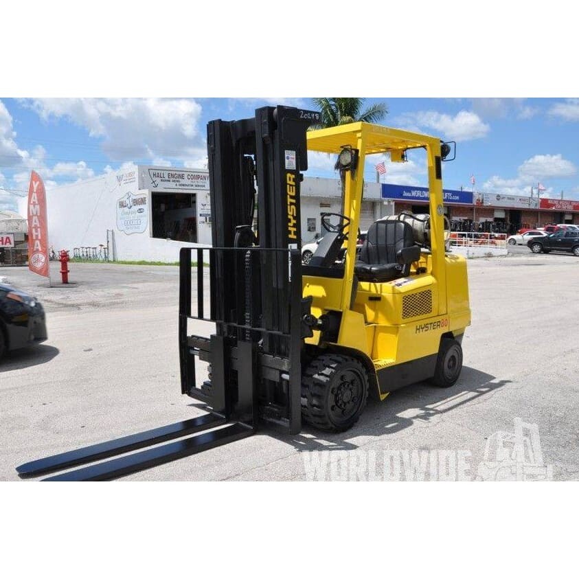 2004 Hyster S80XM 8000lb. LPG Forklift w/ Sideshift 185’H - Forklifts