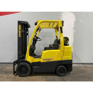 2015 Hyster S70FT 7000 lb. LPG Forklift w/ Sideshifting Fork Positioner 187H - Forklifts