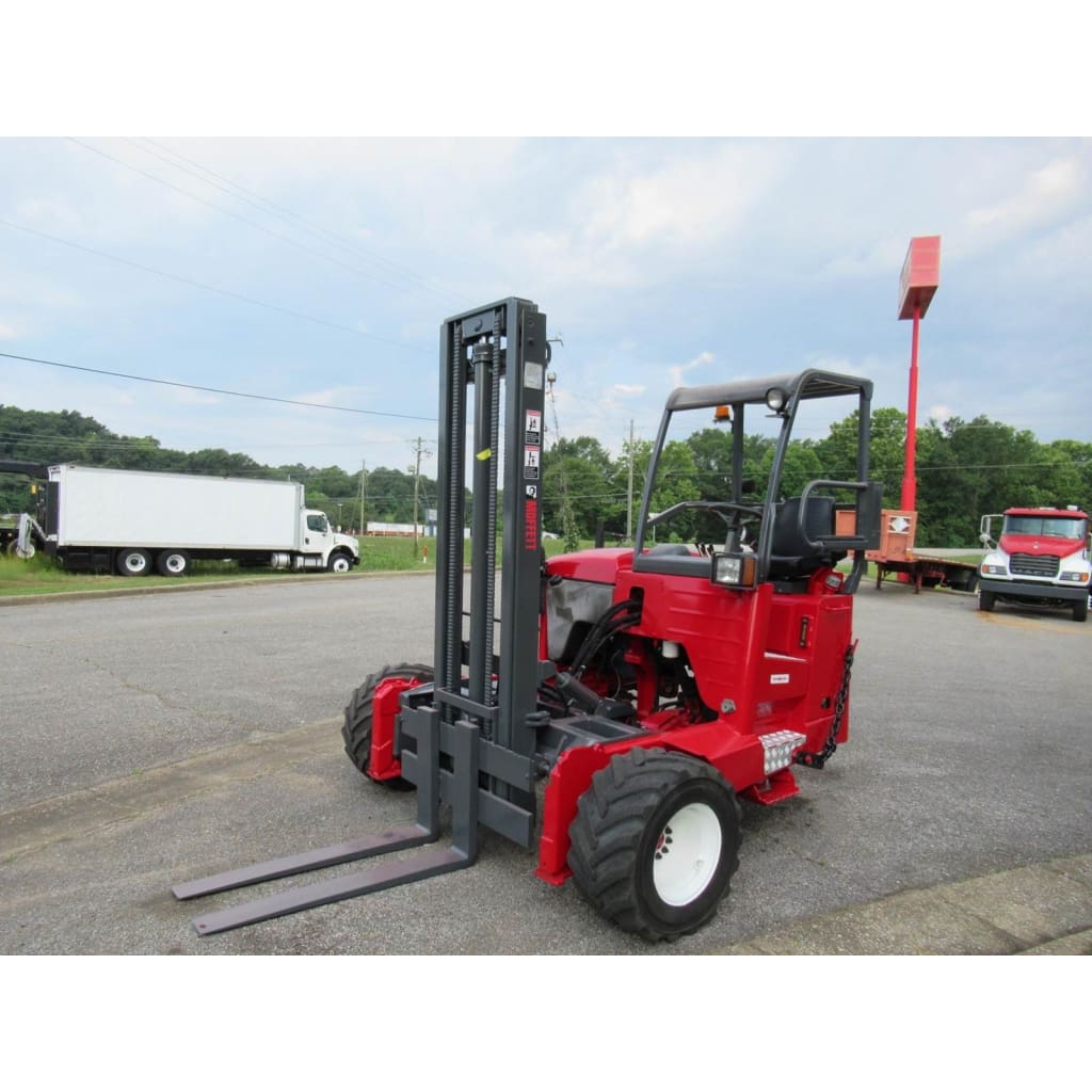 2015 Moffett M55 Piggyback Truck-Mounted Rough Terrain Forklift w/ Sideshift - Forklifts