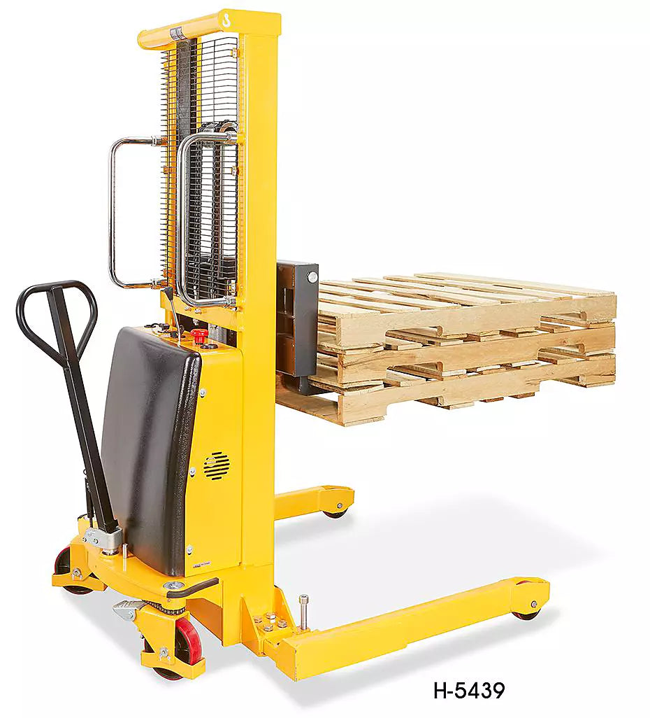 2004 Yale MSW040SE 4000 lb. Carretilla elevadora apiladora eléctrica Walkie 24v 130" BATERÍAS NUEVAS