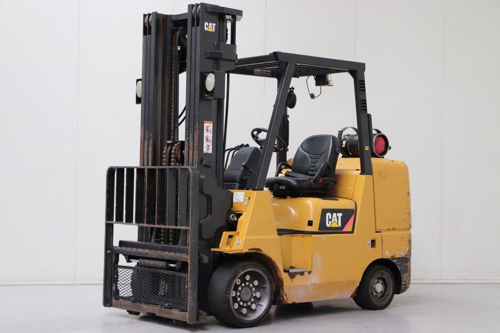 '03 Caterpillar GC45KS1 9000 lb. LPG Forklift w/ Sideshift 209"H