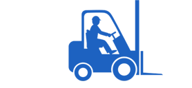 blue forklift