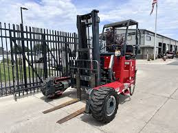 2013 Moffett M55.4 Piggyback Truck-Mounted Rough Terrain 4-Way Forklift w/ Sideshift