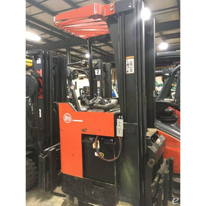 Prime-Mover RRX35 3500 lb. Electric 36v Stand-Up Narrow Isle Forklift w/ Sideshift & Reach 197’H - Forklifts