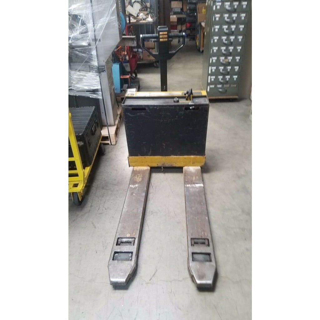 Yale MPB040CN 4000lb. Electric Walk Behind Pallet Jack NEW BATTERIES - Forklifts