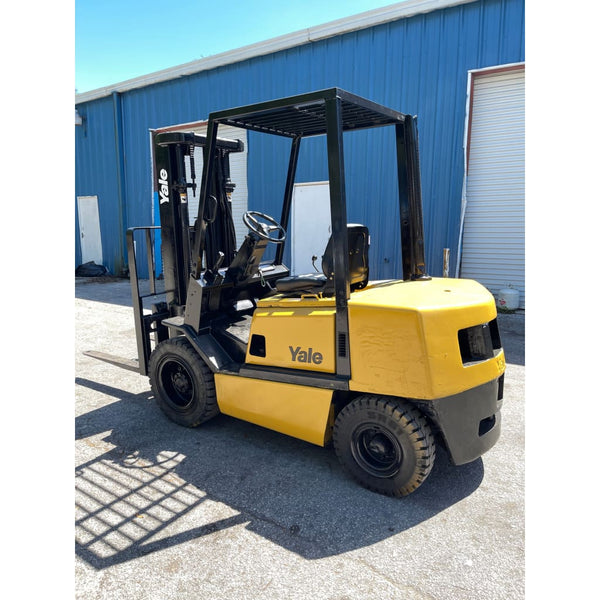 2002 Yale GDP060TG 6000 lb. Diesel Forklift w/ Sideshift & Solid Pneumatic 187H - Forklifts