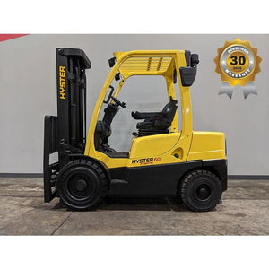 2007 Hyster H60FT 6000LBS Diesel Forklift w/ Solid Pneumatic Tires 187H - Forklifts