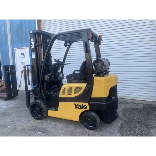 2007 Yale GLC060VX 6000 lb. LPG Forklift w/ Sideshift & Cushion Tires 199H - Forklifts