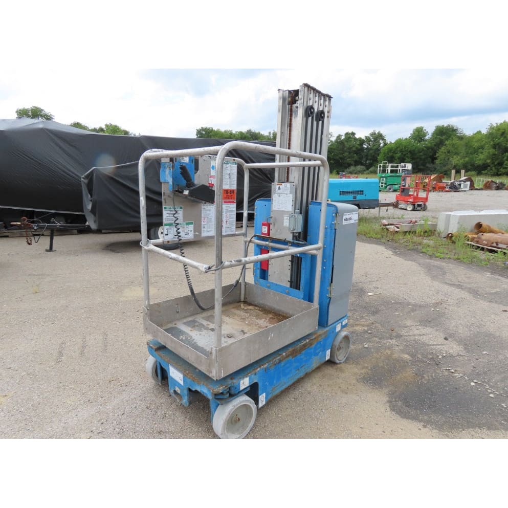 2011 Genie GR-20 Electric Vertical Mast Man-Lift 20’ Aerial Work Platform NEW BATTERIES - Forklifts