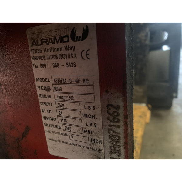 Bolzoni Sideshifting Single Double Pallet Handler Forklift Attachment 5500lbs. - Attachments