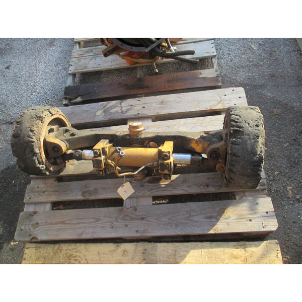 Caterpillar T40D 4000LBS Forklift Rear Steering Axle Shaft w/ Wheels Cat - Parts