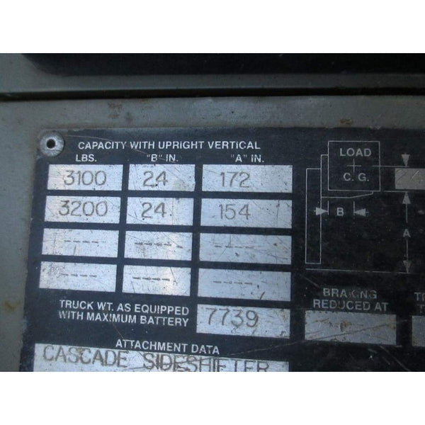 Crown 35SCTTS 36V Electric Sit-Down Forklift w/ Side Shift 3-Wheel 3500LBS 172H - Forklifts