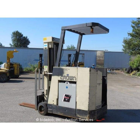 Crown 40RCTT 4000 lb. Electric Stand-Up Forklift w/ SideShift 190H NEW BATTERY - Forklifts