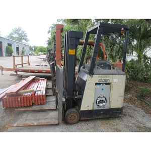Crown RC3020-30 Electric Stand-Up Narrow Aisle Forklift Lift Truck 3000LBS 36V - Forklifts