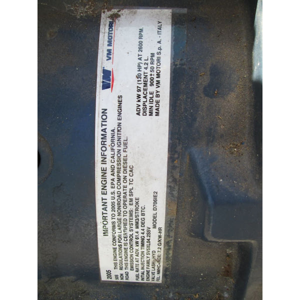 New VM Motori D706IE2 Turbo Diesel Engine 4.2l 6 Cyl MerCruiser - Parts