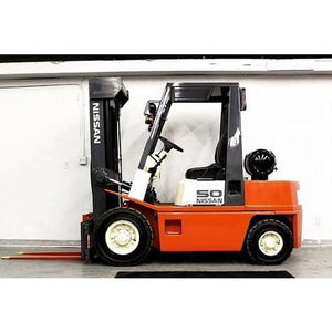 Nissan Optimum 5000 lb. LPG Forklift w/ Sideshift & Solid Pneumatic Tires - Forklifts