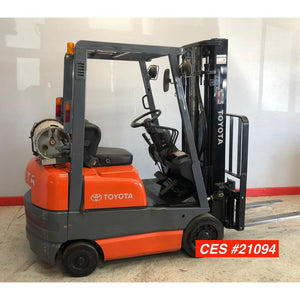 Toyota 42-6FGCU15 LPG 3000 lb. Forklift w/ Sideshift 189H Triple Mast - Forklifts