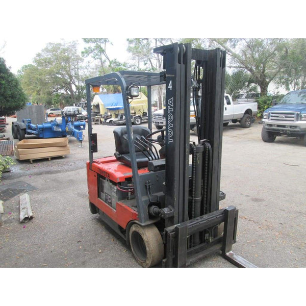 Toyota 5FBE15 3000 lbs Electric Forklift 36v Cushion Tires w/ Sideshift 185 H - Forklifts
