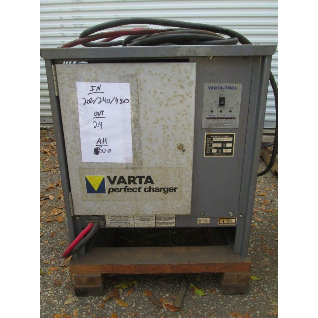 Varta 24V Electric Forklift Battery Charger 600AH 208/240/480 1ph - Chargers