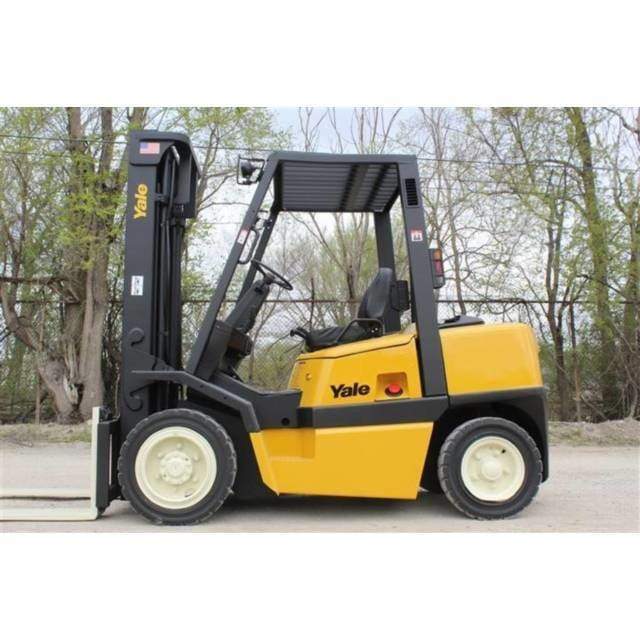 2005 Yale GDP080 8000 lbs Diesel Forklift w/ Sideshift & Solid Pneumatic 173H - Forklifts