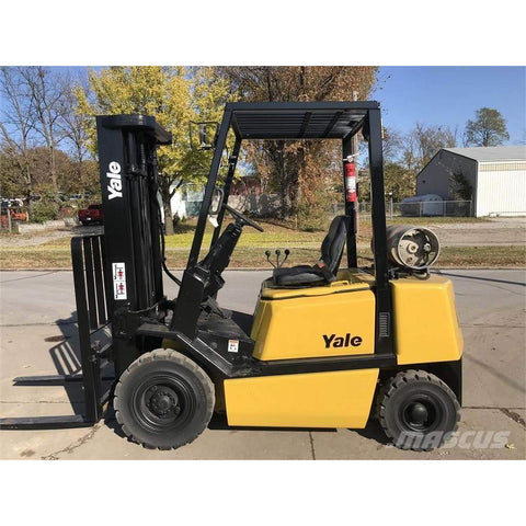 Yale GLP050 5000 lb. LPG Forklift 189H w/ Sideshift & Solid Pneumatic - Forklifts